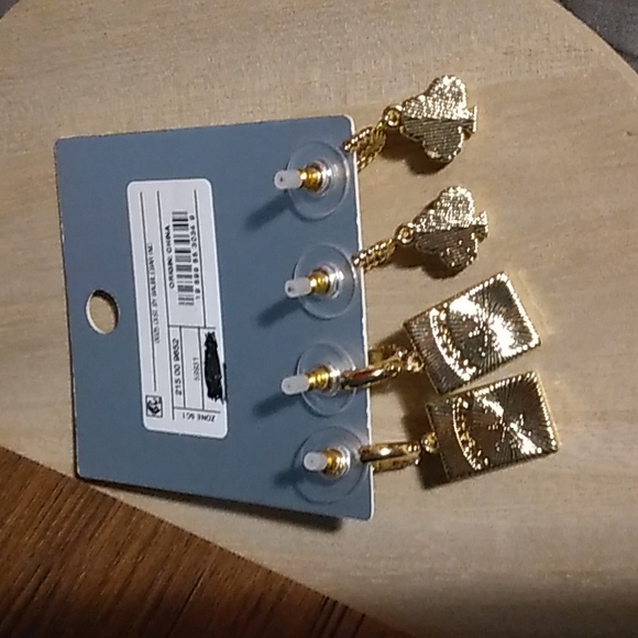 Sugarfix "Follow Suit" pierced earrings NWT - Picture 2 of 4